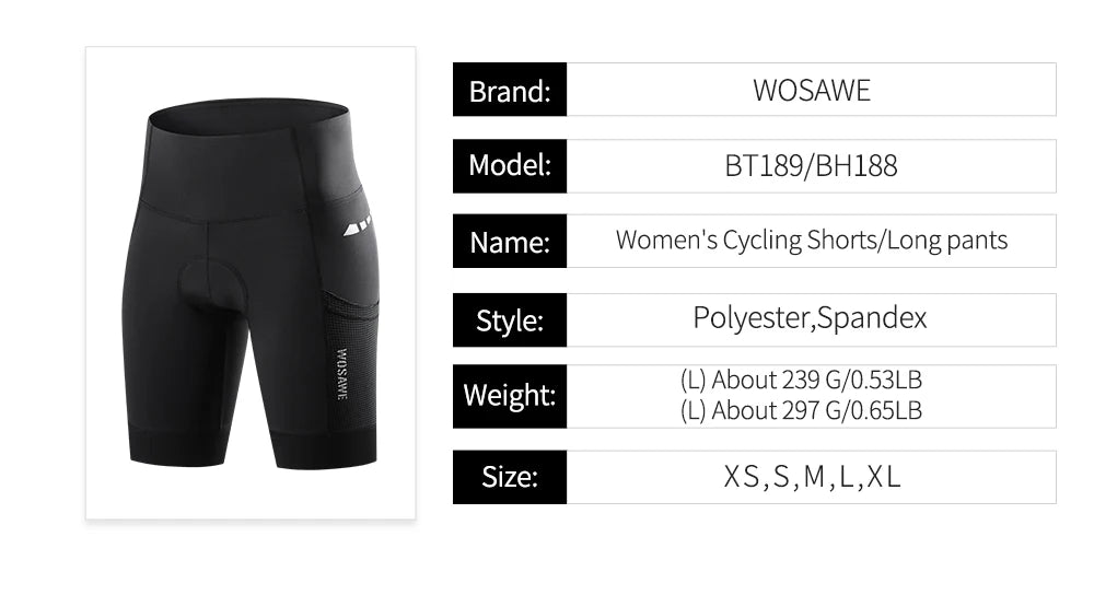 WOSAWE Women's Cycling Pants