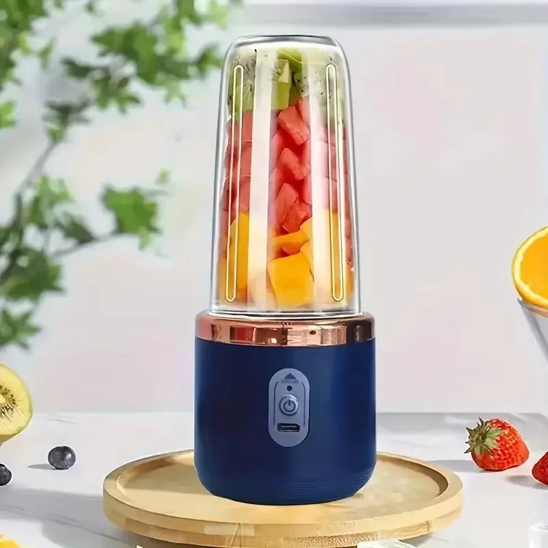 1pc handheld blender bottle 6 blades Multifunction juice blender