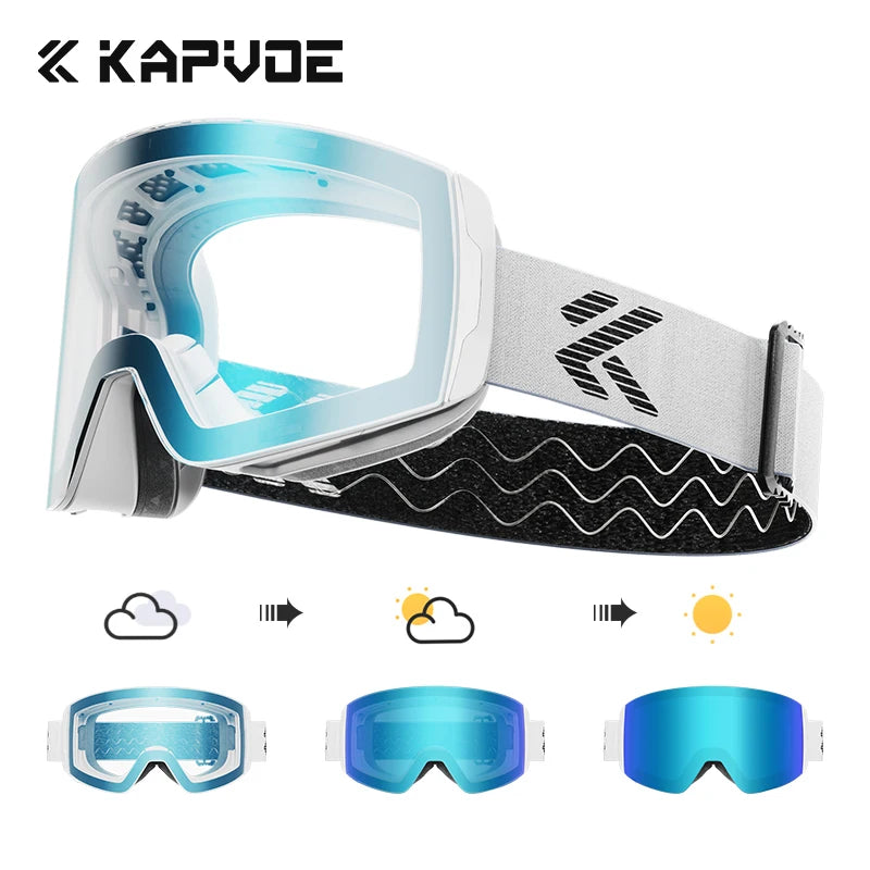 Kapvoe Photochromic Ski Goggles