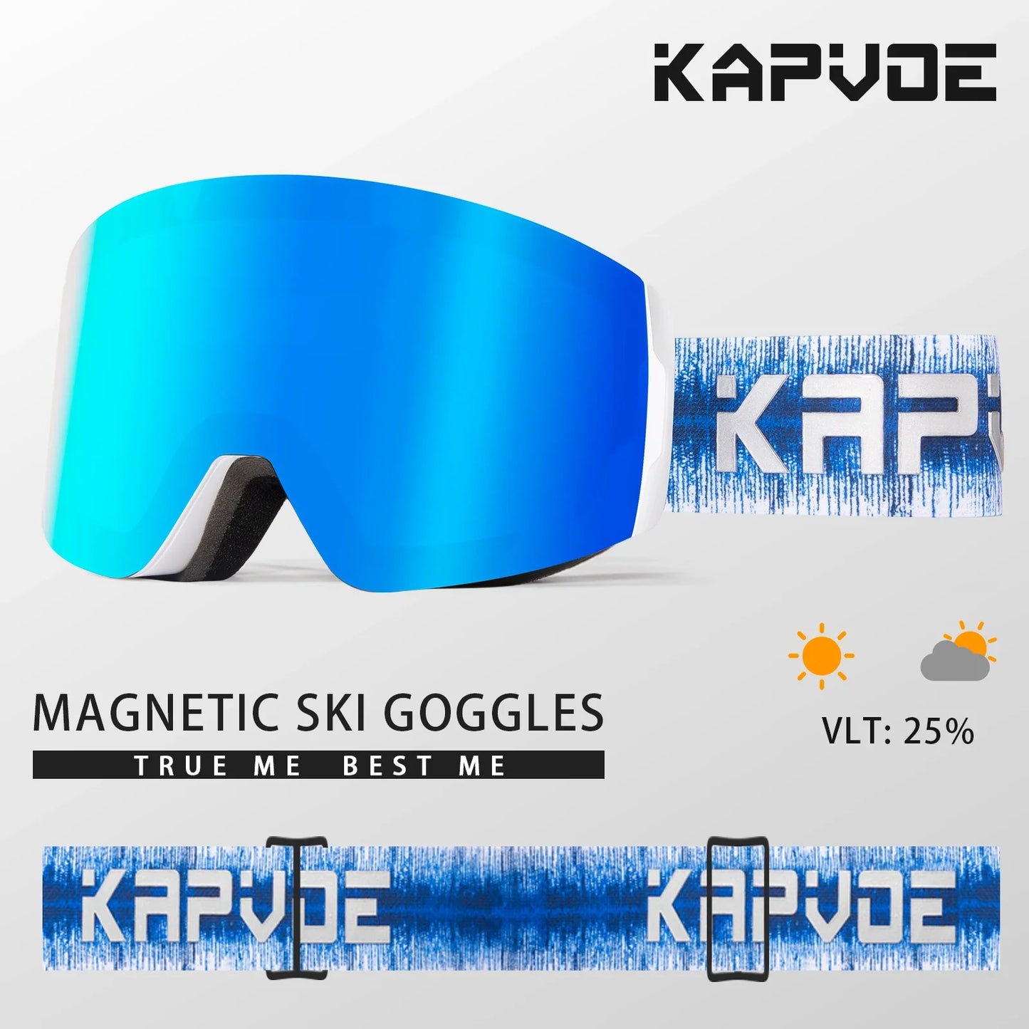 Kapvoe Photochromic Ski Goggles