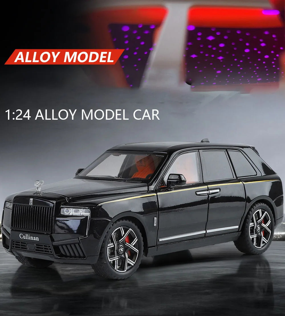 1/24 2025 Rolls Royce SUV Cullinan Alloy Luxury Car Model