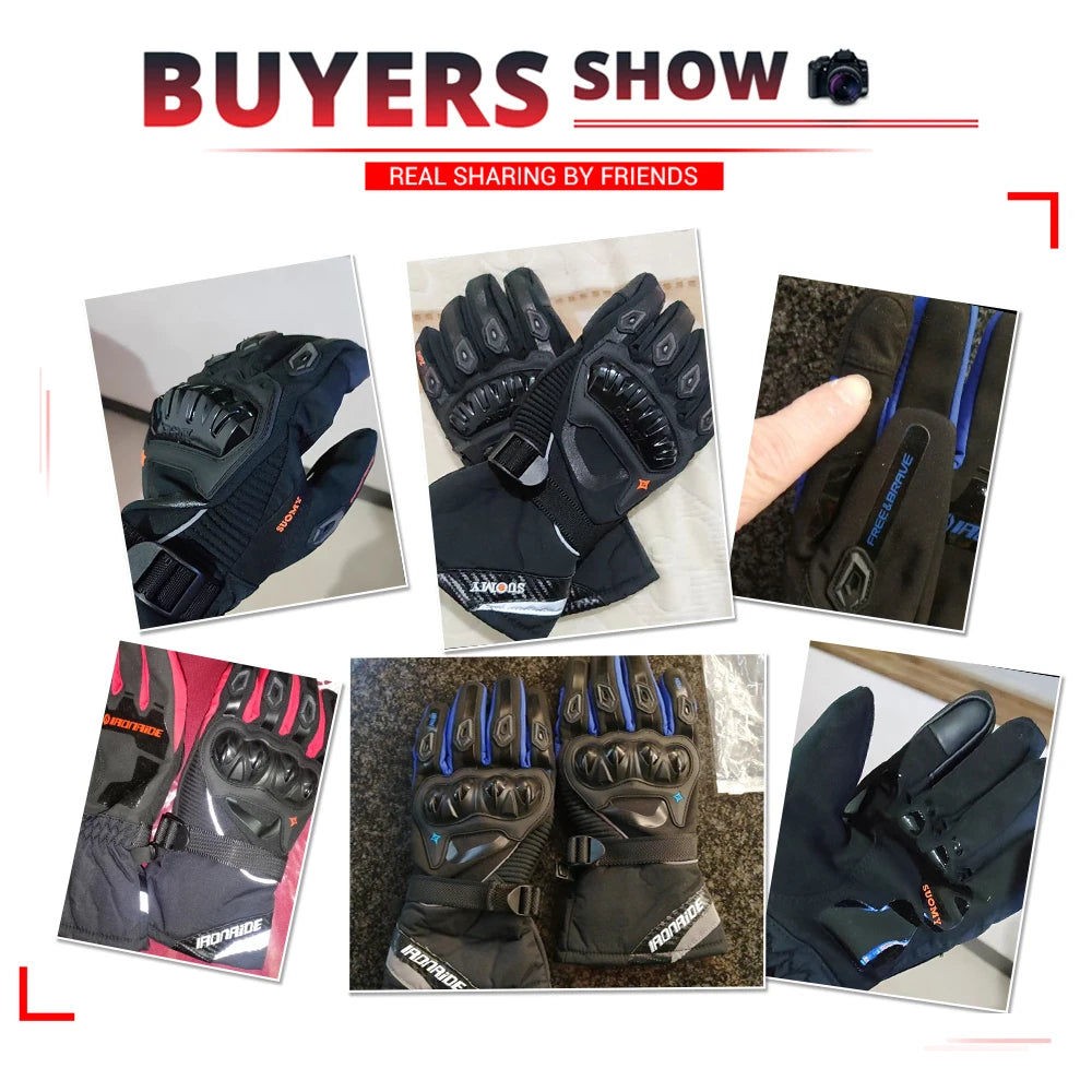 Motorcycle Gloves Windproof Waterproof Guantes Moto Men Motorbike Riding Gloves