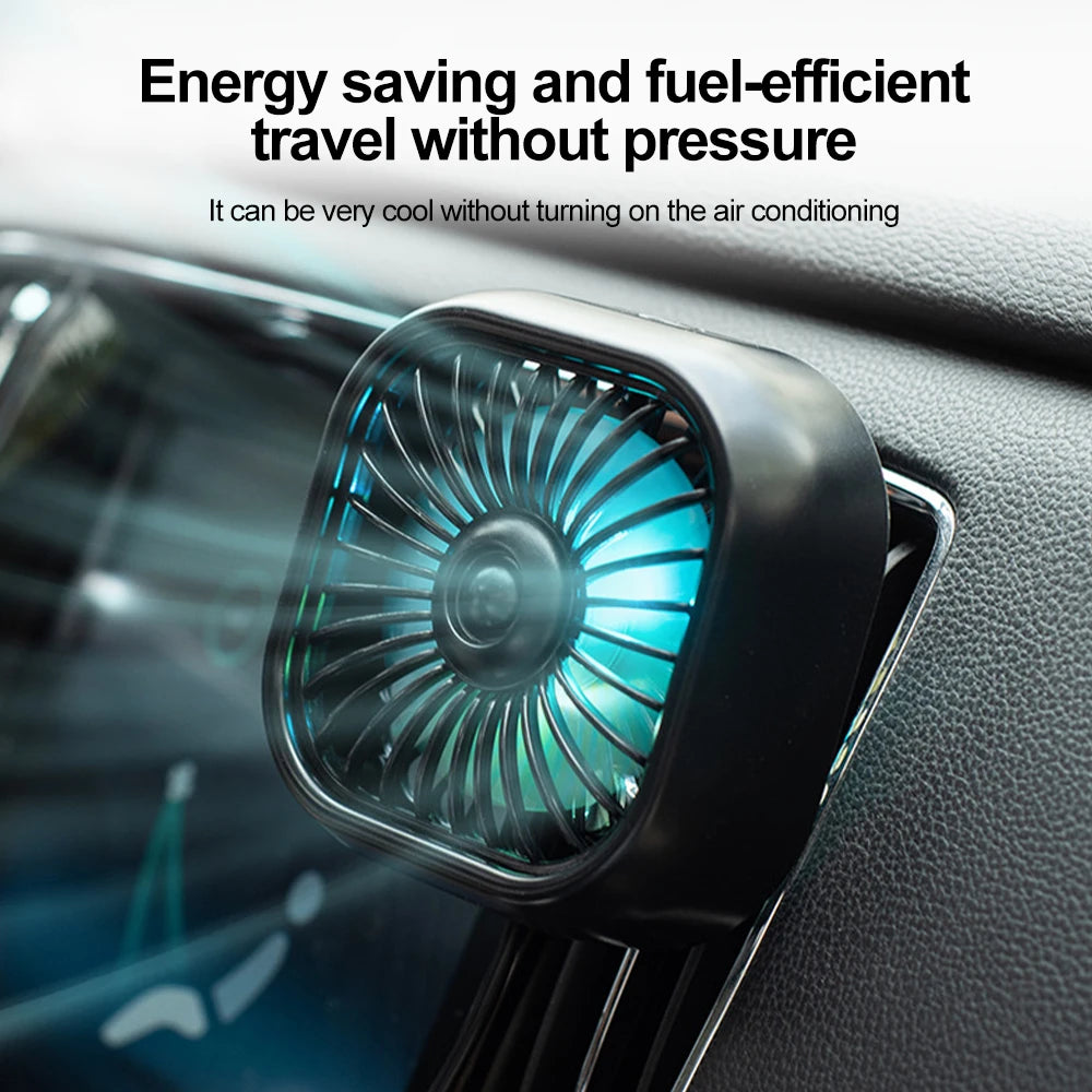 Car Air Outlet Cooling Fan USB Color