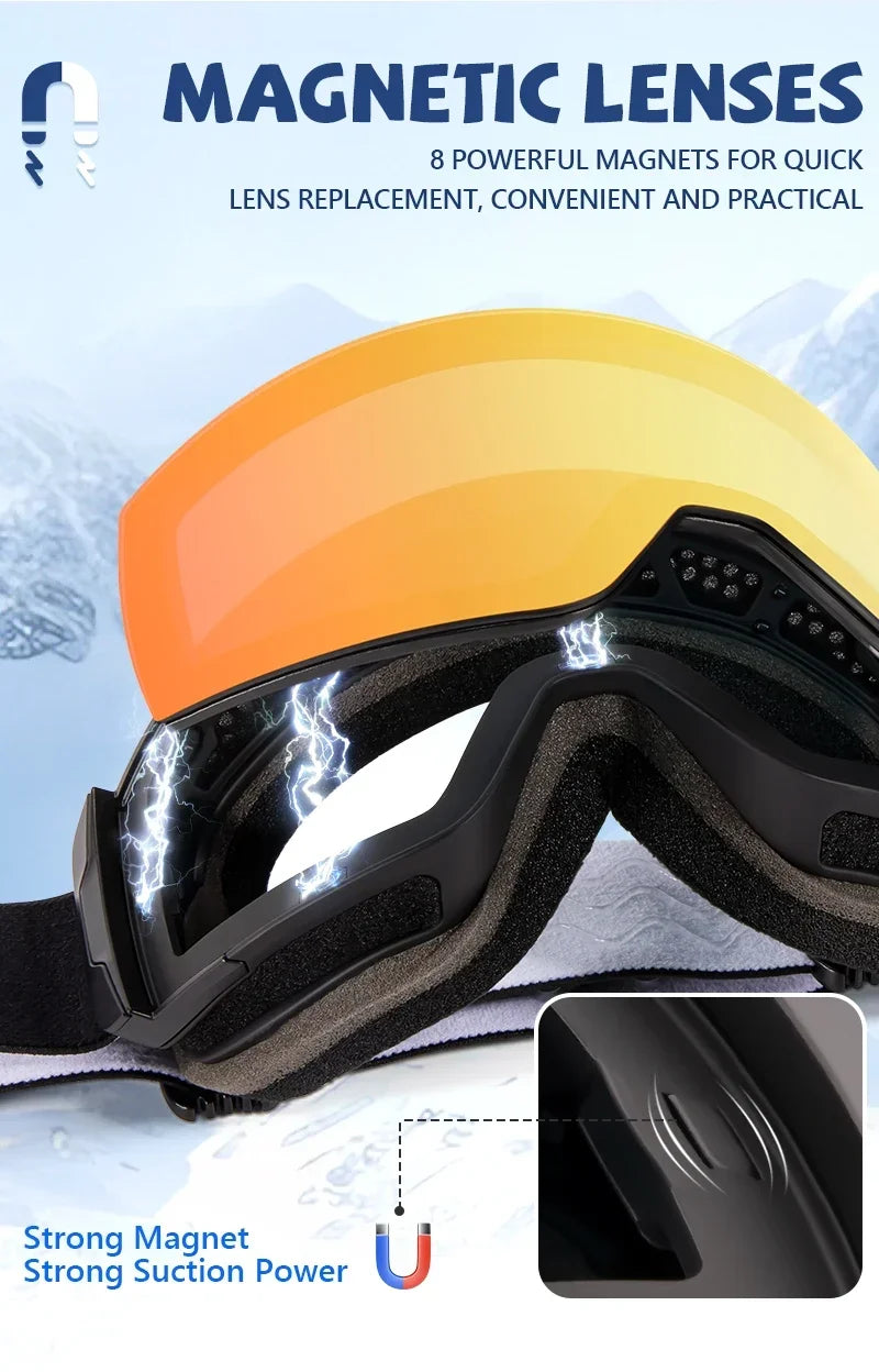 Kapvoe Photochromic Ski Goggles