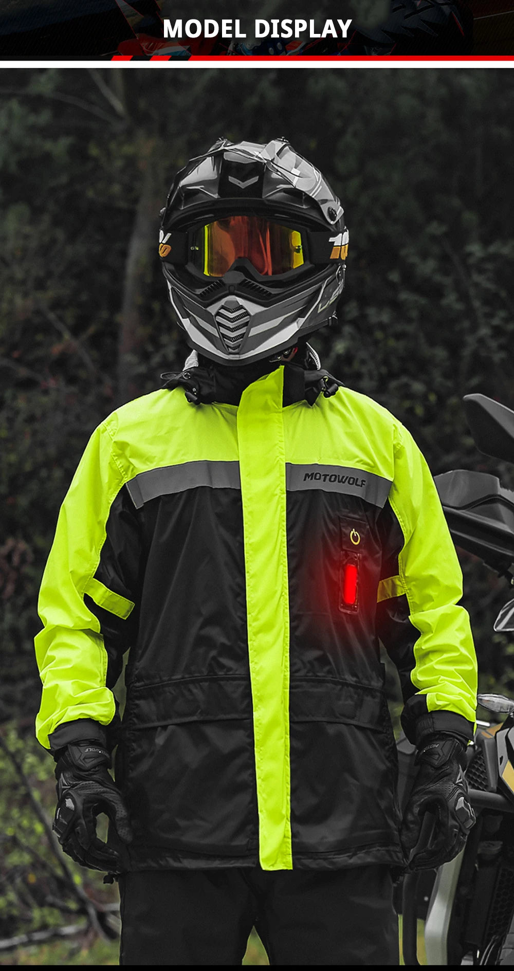 Summer Motorcycle Raincoat Rain Jacket Pants