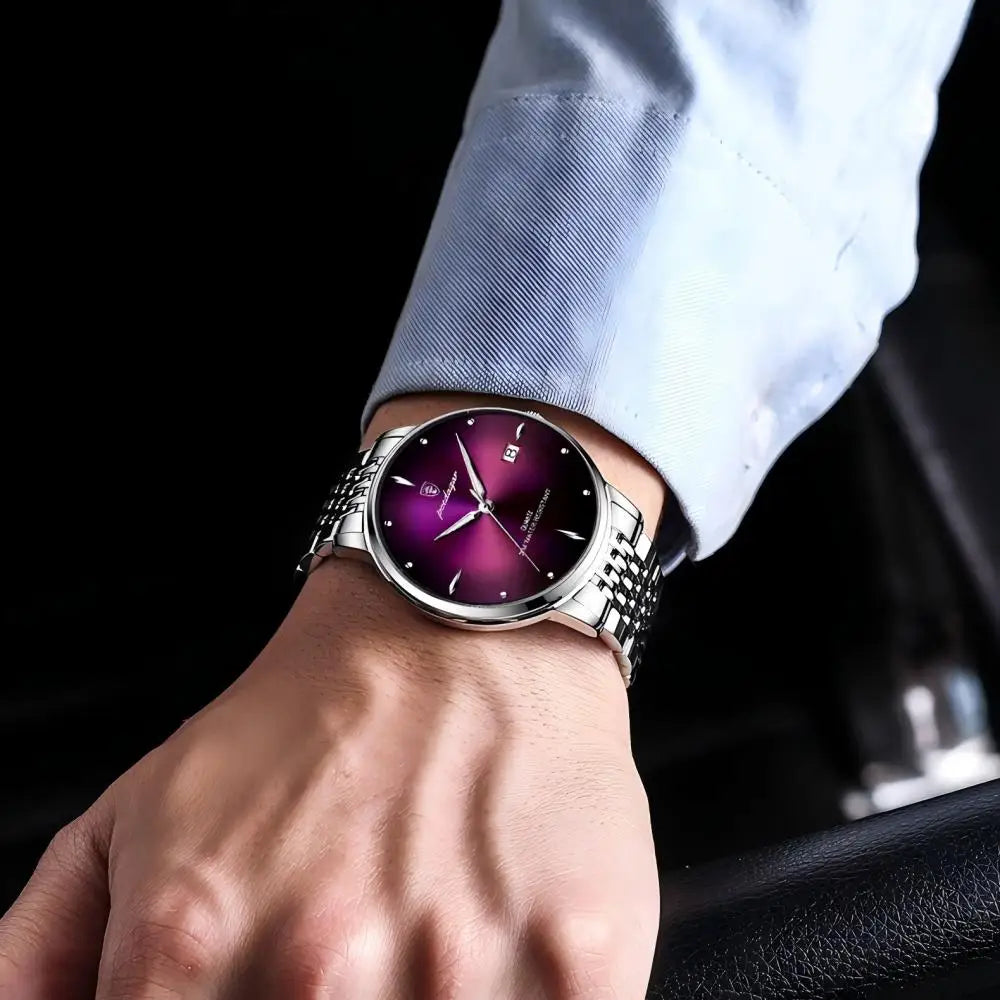 POEDAGAR Luxury Sports Men Watch Waterproof Luminous Stainless Steel