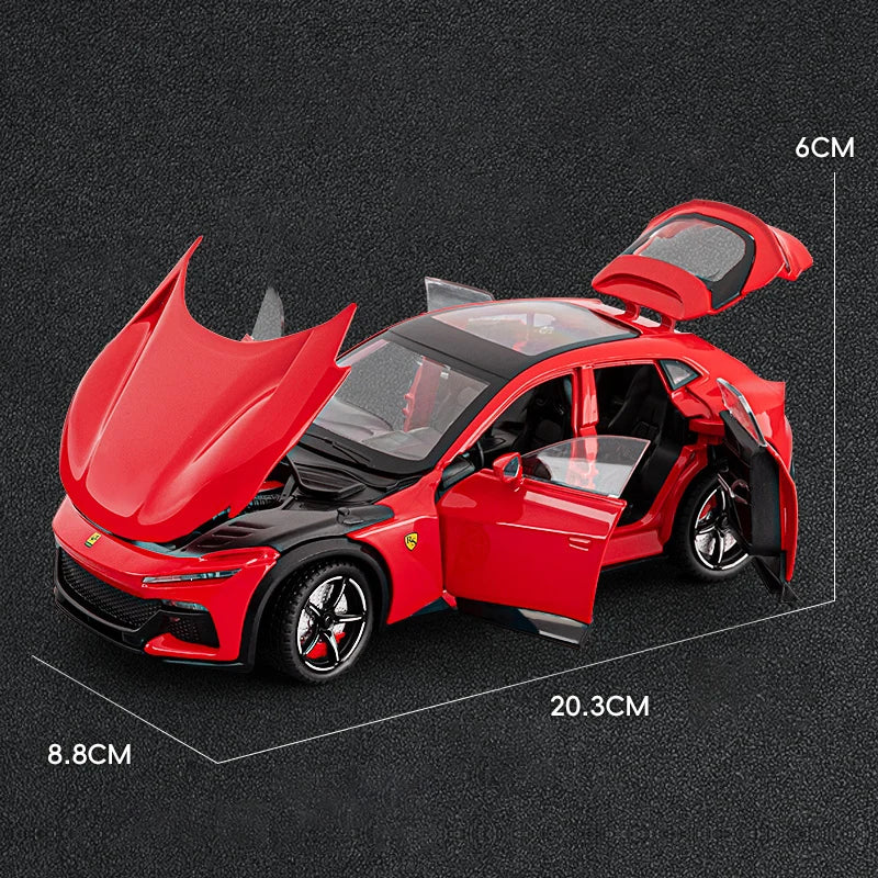 1:22 Purosangue SUV Alloy Car Diecasts & Toy Vehicles Metal Toy Car Model