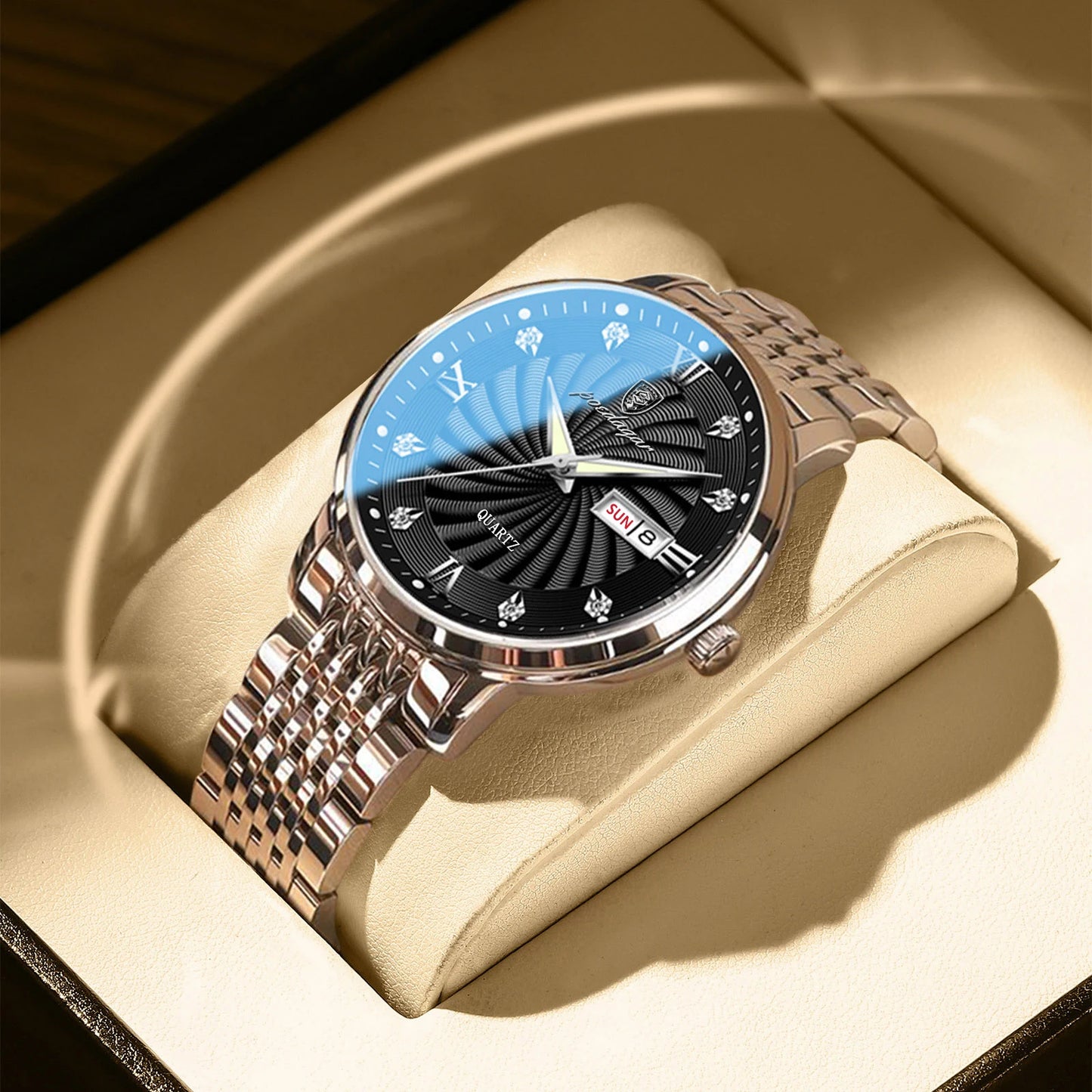 POEDAGAR Luxury Brand Man Watch Waterproof Luminous