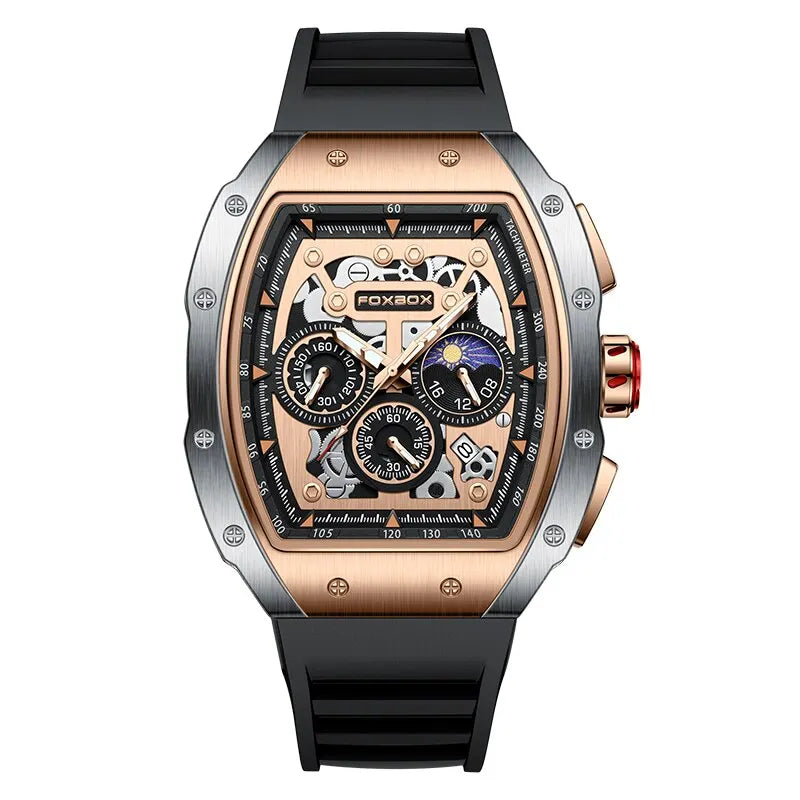 Luxury Mens Watches Business Waterproof Military Quartz Chronograph Wristwatch