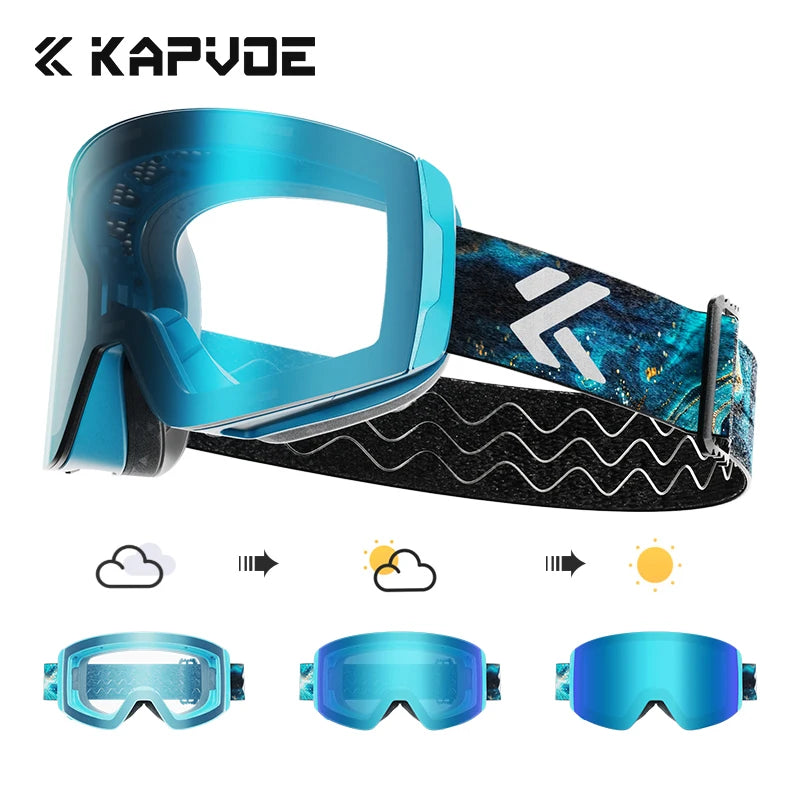 Kapvoe Photochromic Ski Goggles