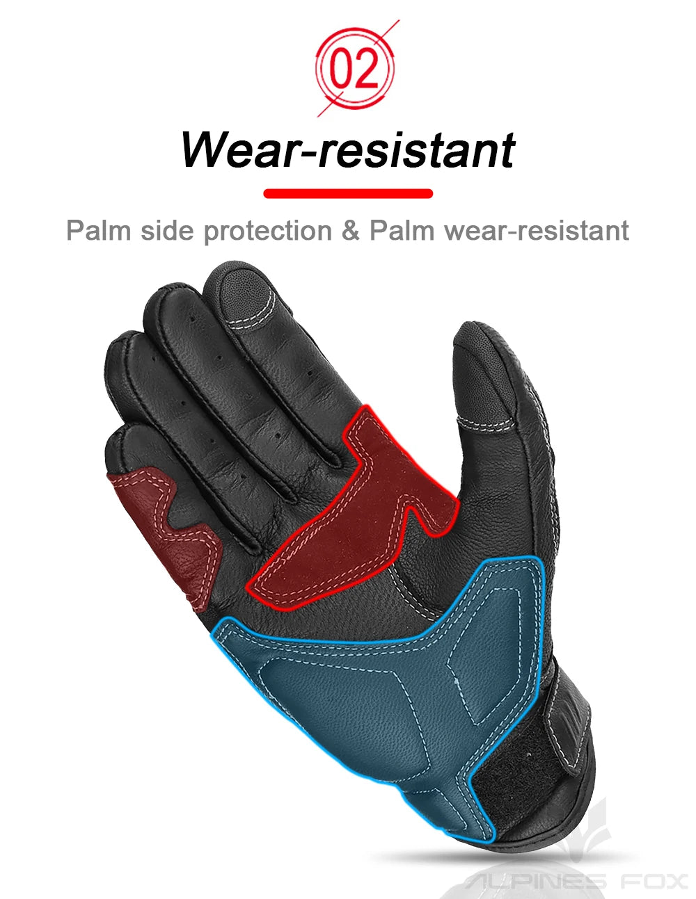 Summer Retro Perforated Leather Motorcycle Gloves