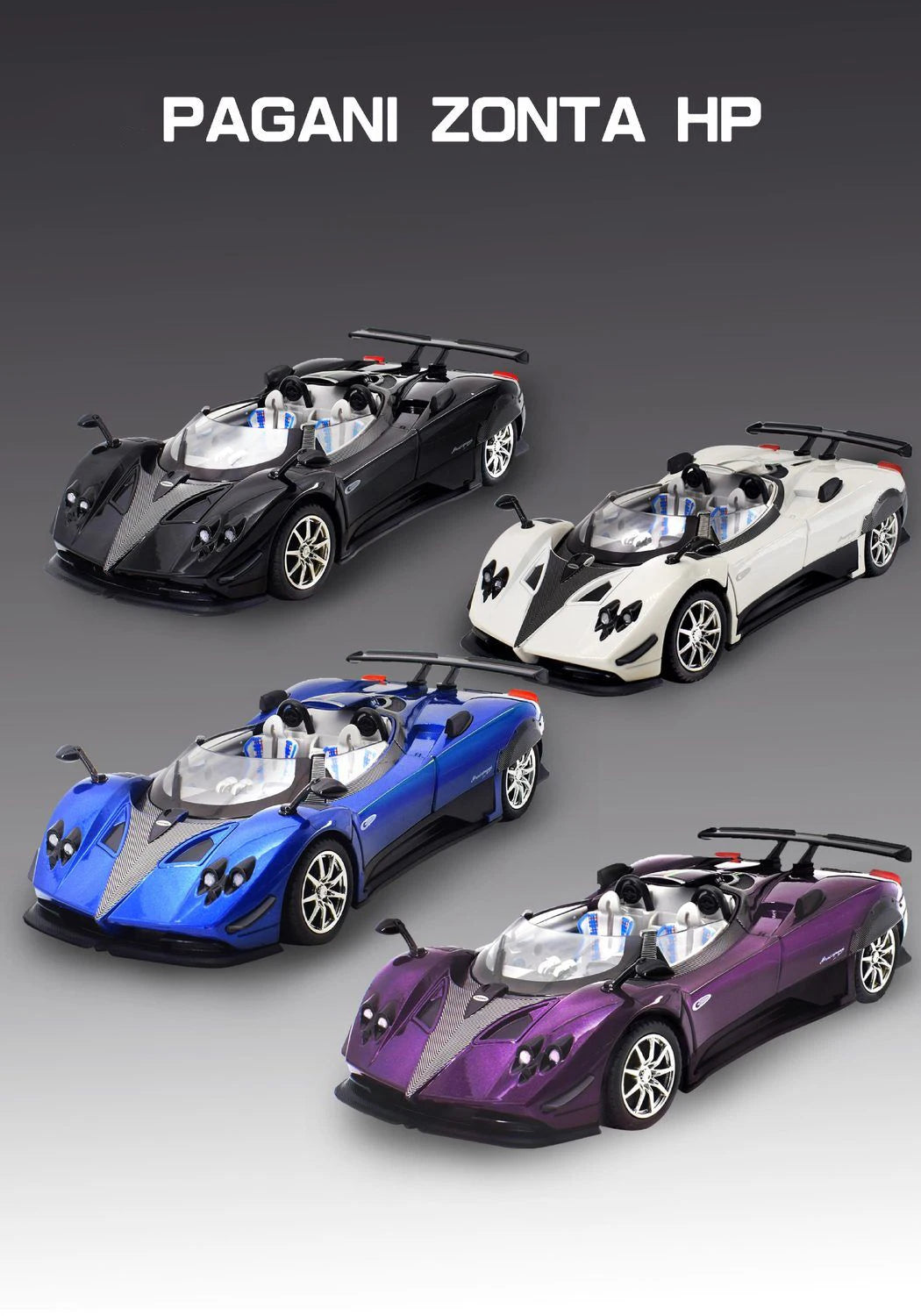 1:24 Pagani Zonda HP Barchetta Supercar Alloy Car Model
