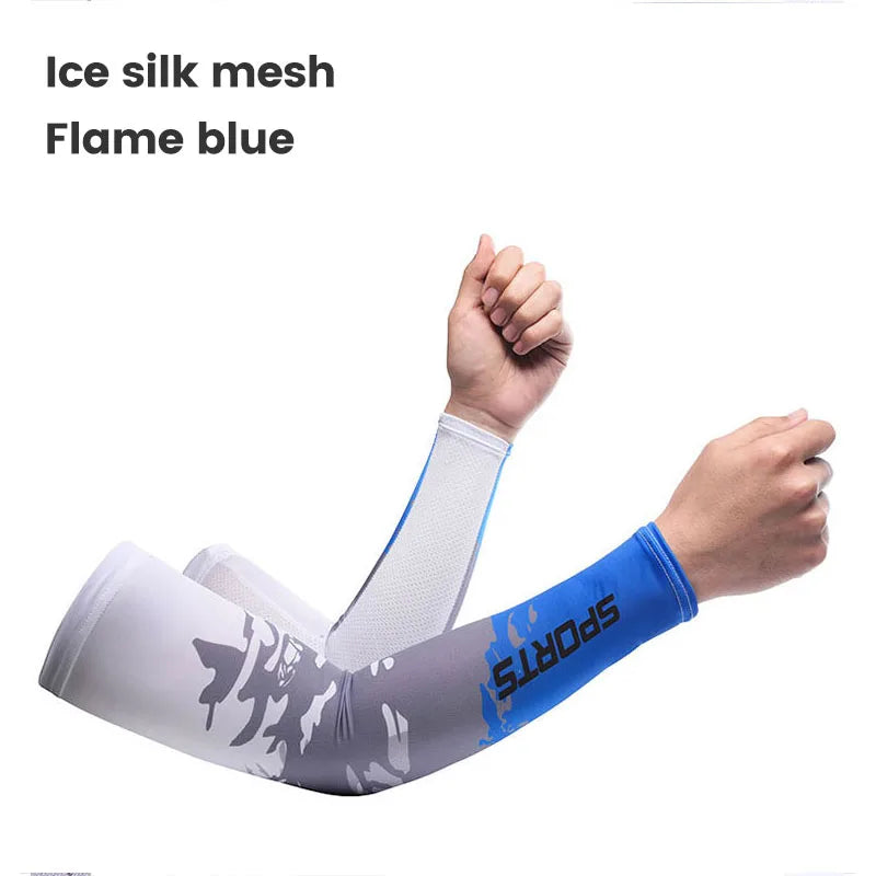 2Pcs Cool Men Sport Cycling Running Bicycle Uv Sun Protection