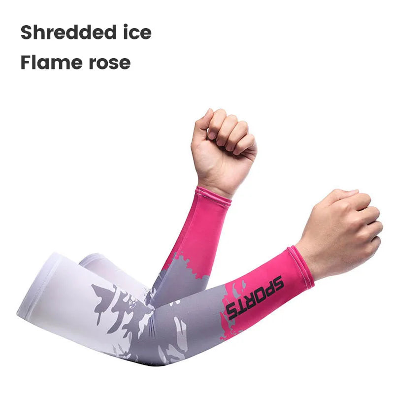 2Pcs Cool Men Sport Cycling Running Bicycle Uv Sun Protection