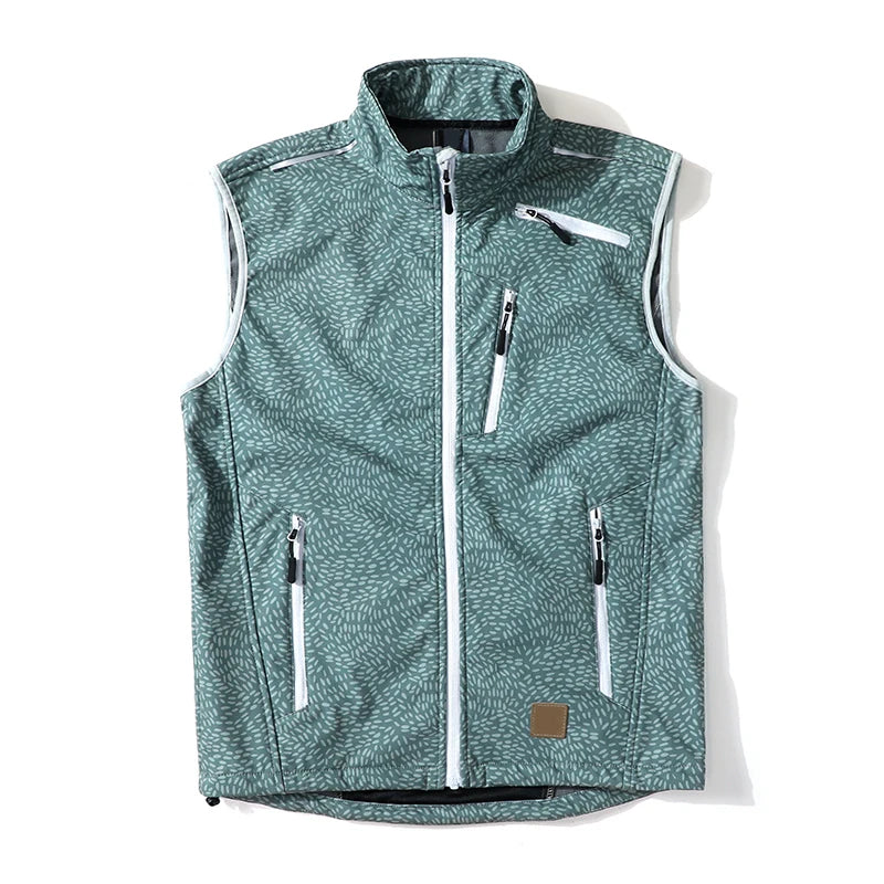 Golf Vest for Men Fleece Softshell Sports Outdoor Hiking Vest