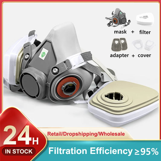 6200 Gas Mask Half-face Dust Shield