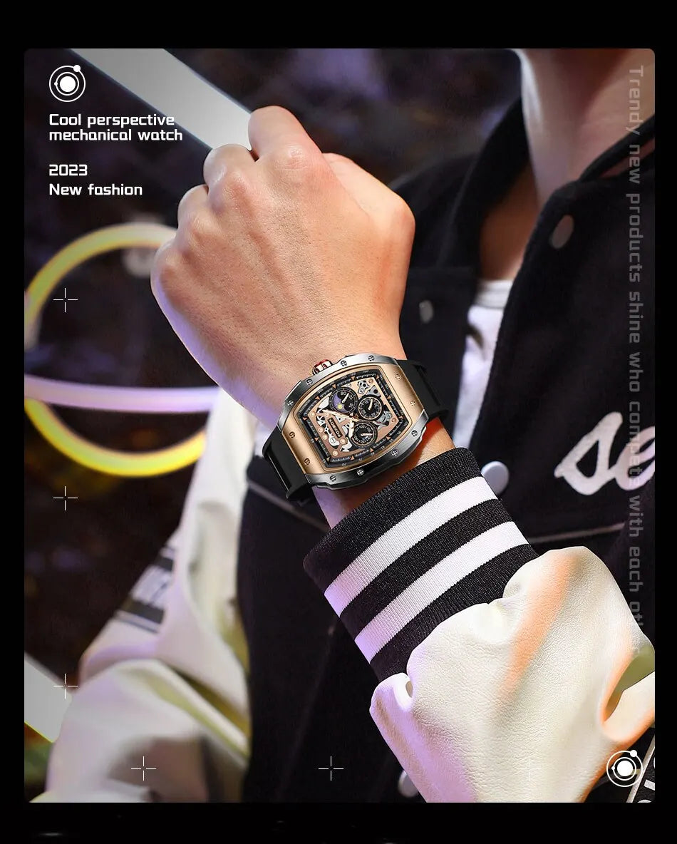 Luxury Mens Watches Business Waterproof Military Quartz Chronograph Wristwatch