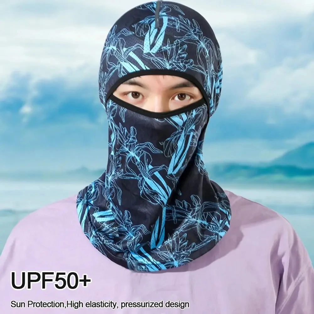 Summer Cool Balaclava Ice Silk Cycling Full Face Cap Sun Anti-UV Protection