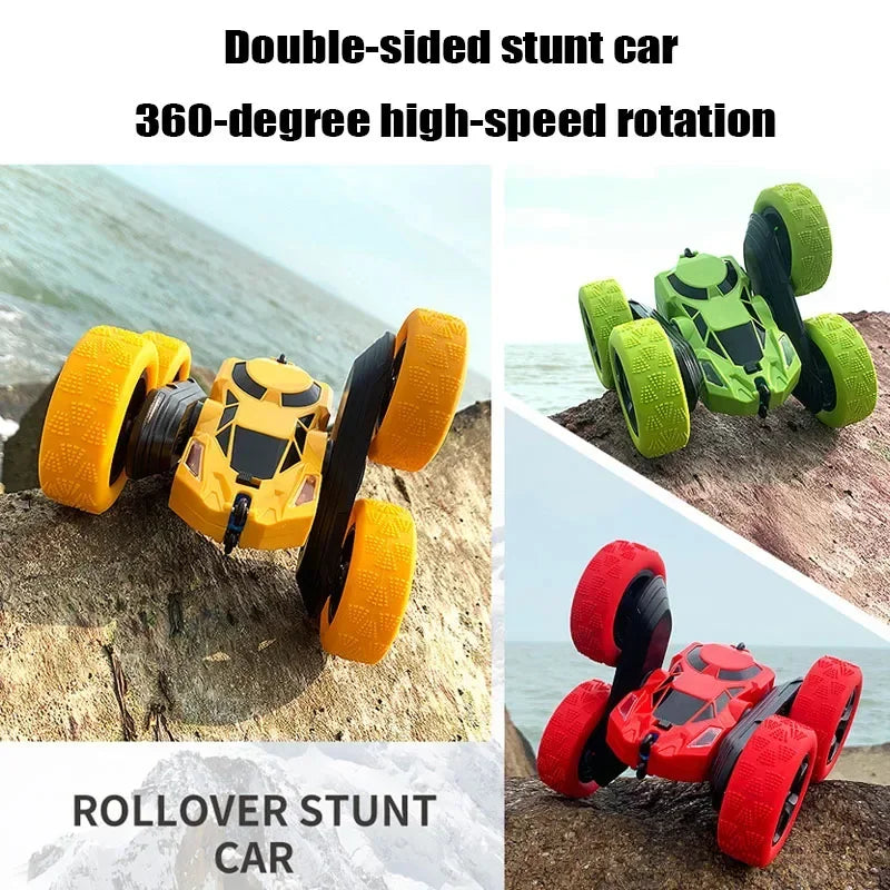 RC Stunt Car Children Double Sided Flip Remote Control 360 Rotation