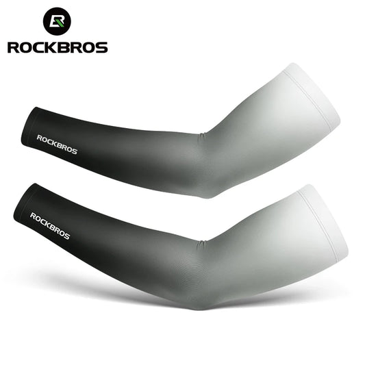 ROCKBROS Bicycle Arm Sleeves Ice Silk Sun UV Protection