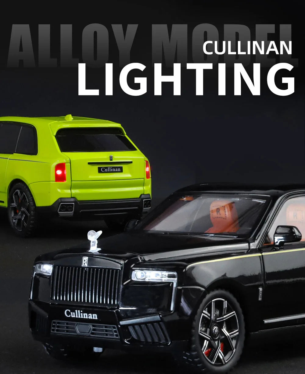 1/24 2025 Rolls Royce SUV Cullinan Alloy Luxury Car Model