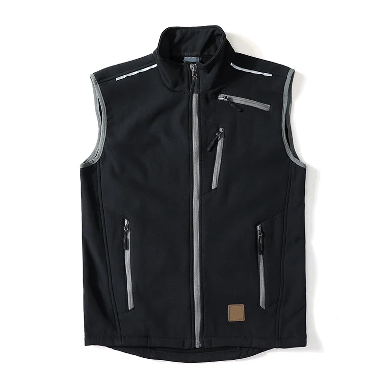 Golf Vest for Men Fleece Softshell Sports Outdoor Hiking Vest