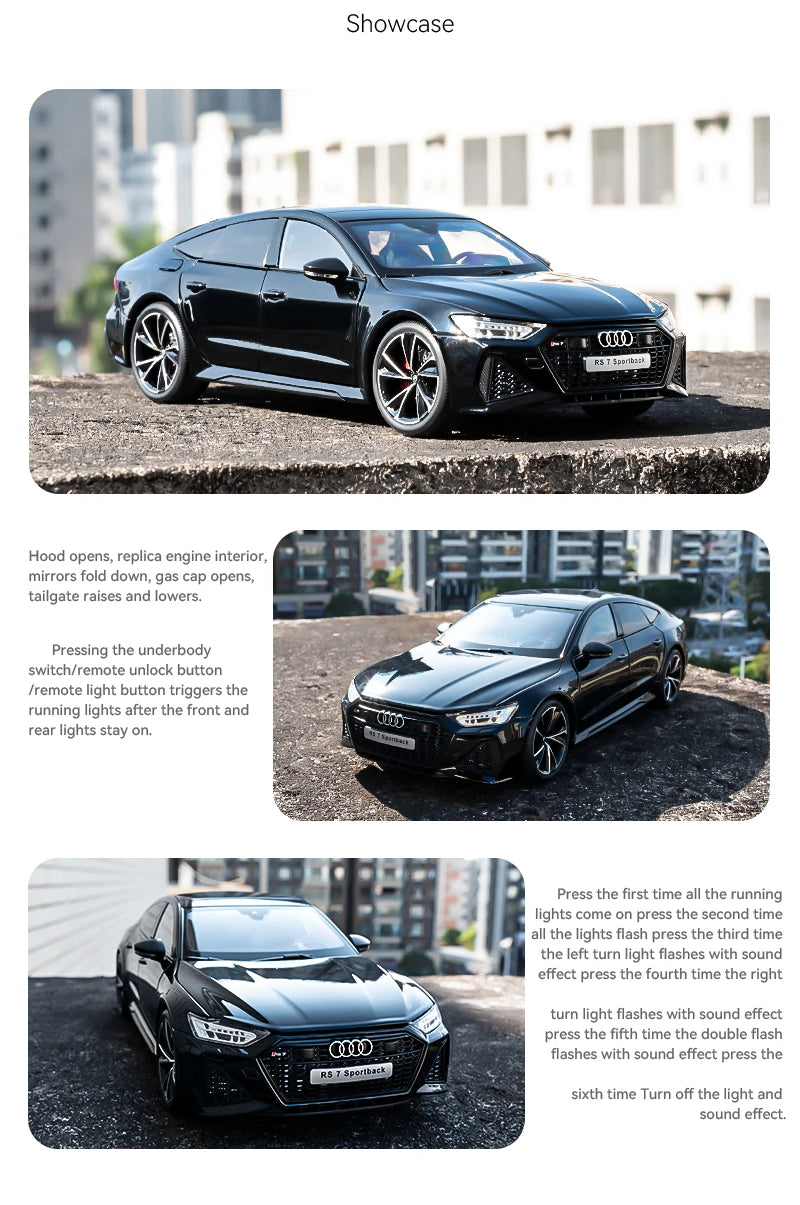 Simulation 1:18 AUDI RS7 Sportback Alloy Car Model