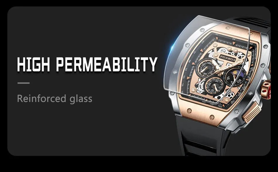 Luxury Mens Watches Business Waterproof Military Quartz Chronograph Wristwatch