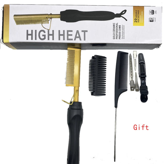Hot Comb Hair Straightener Brush Hot Comb