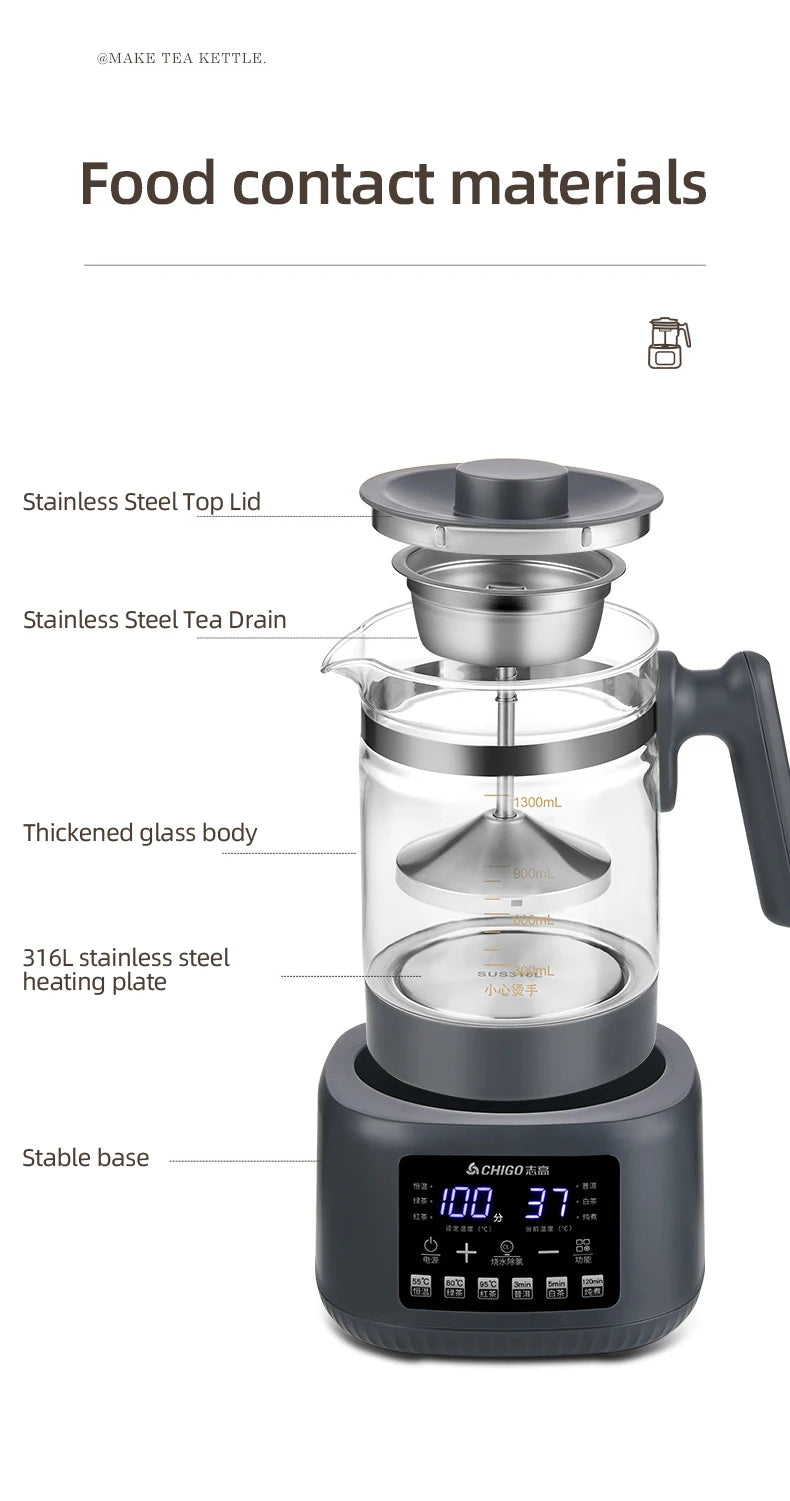 1300ml Steam Spray Tea Kettle