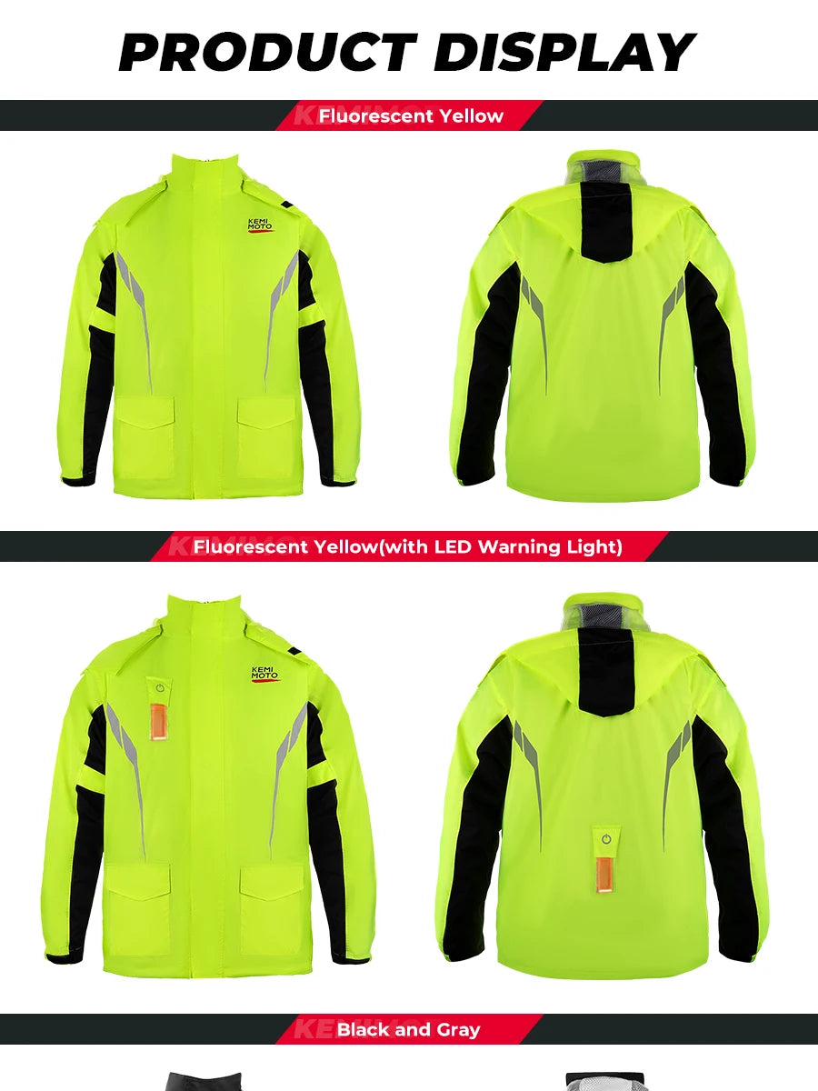 Summer Motorcycle Raincoat Rain Jacket Pants
