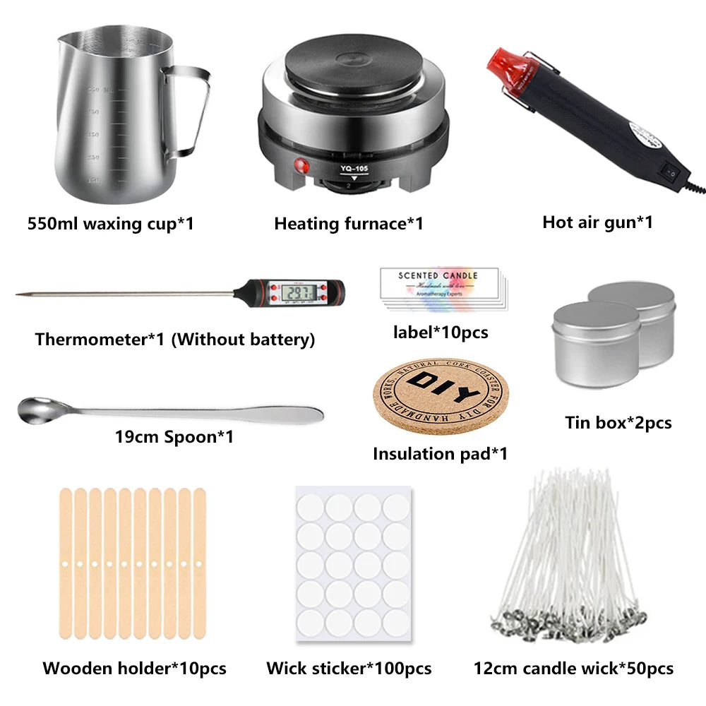 1 Set Candle Making Kit Pouring Pot Candle Making Supplies Tools Kit