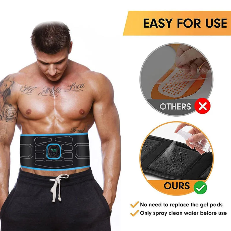 Electric Muscle Stimulation Muscle Toner EMS Abdominal Toning Belt