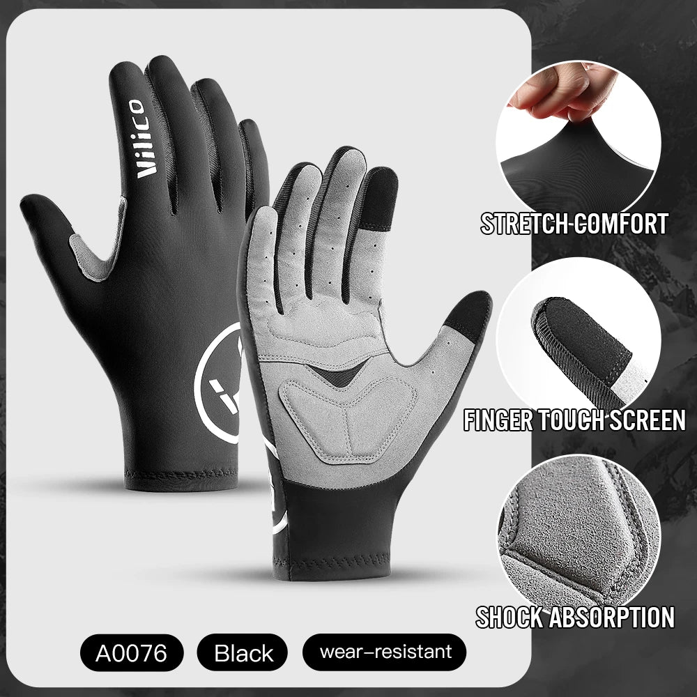 Touch Screen Long Full Fingers Half Fingers Gel Sports Cycling Gloves