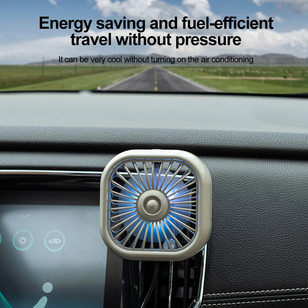 Car Air Outlet Cooling Fan USB Color