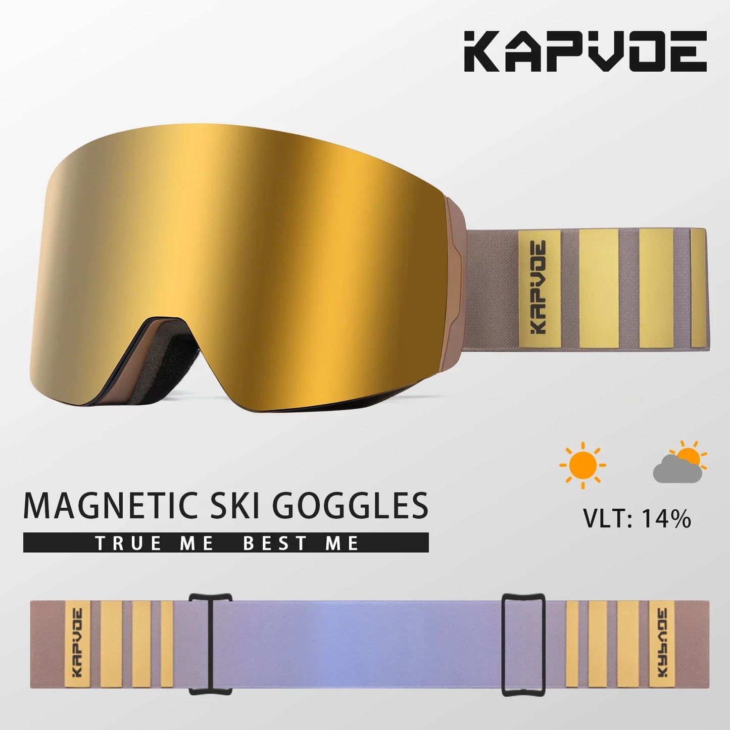 Kapvoe Photochromic Ski Goggles