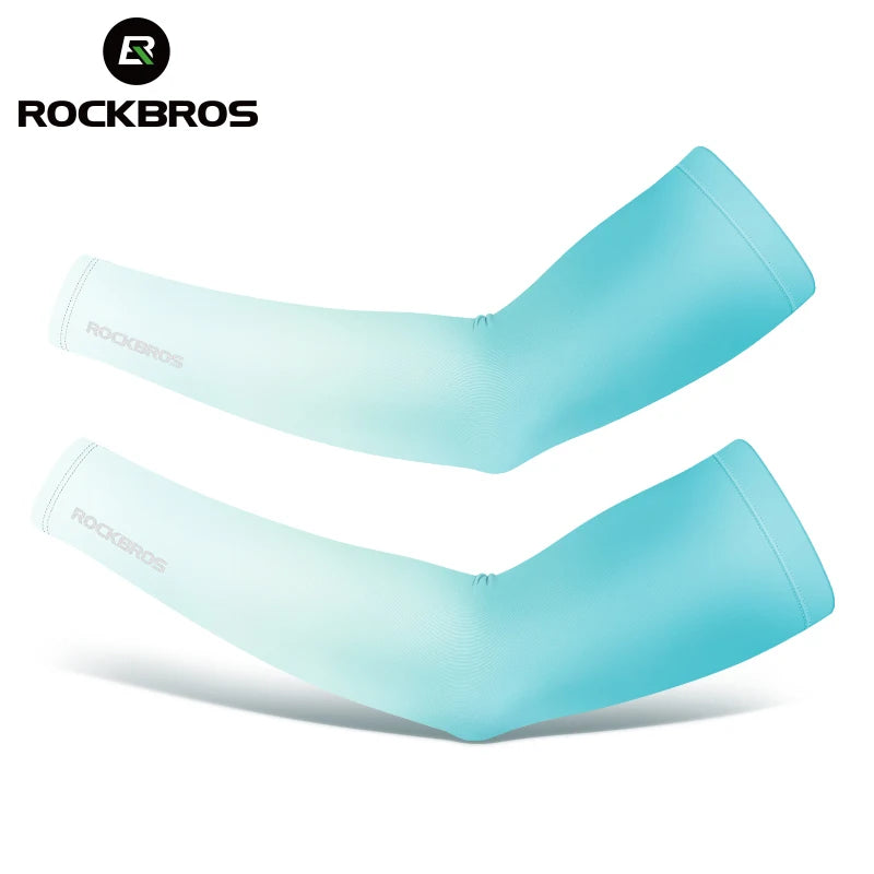 ROCKBROS Bicycle Arm Sleeves Ice Silk Sun UV Protection