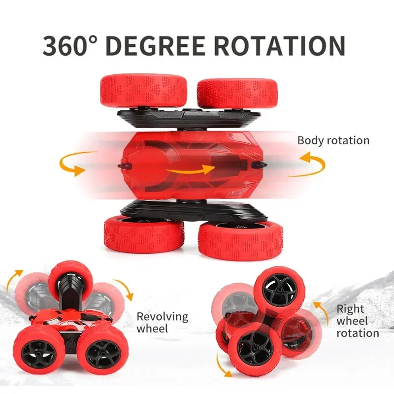 RC Stunt Car Children Double Sided Flip Remote Control 360 Rotation
