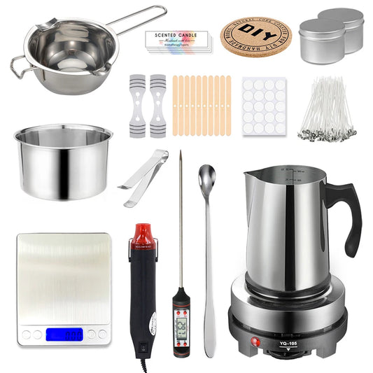 1 Set Candle Making Kit Pouring Pot Candle Making Supplies Tools Kit