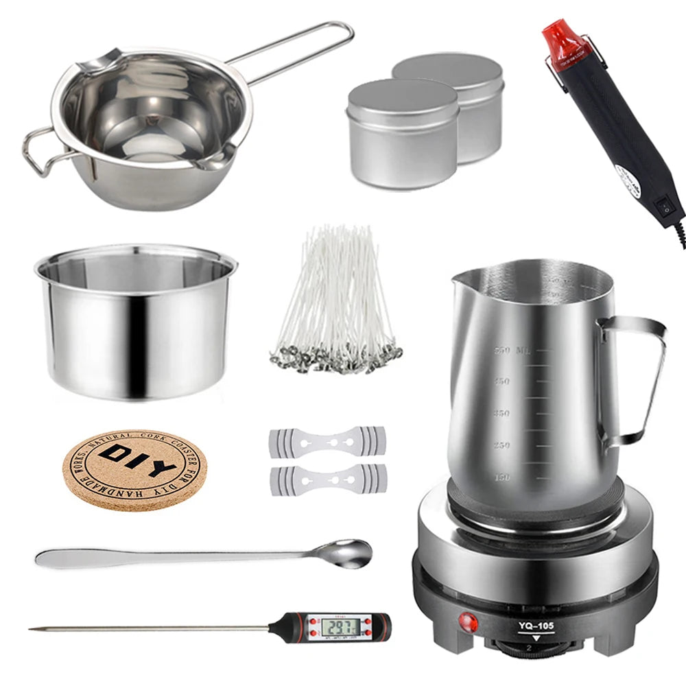 1 Set Candle Making Kit Pouring Pot Candle Making Supplies Tools Kit
