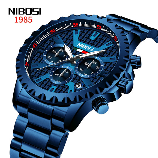 Men Watches Stainless Steel Top Luxury Fashion Business Wristwatch Waterproof Luminous Quartz Watches