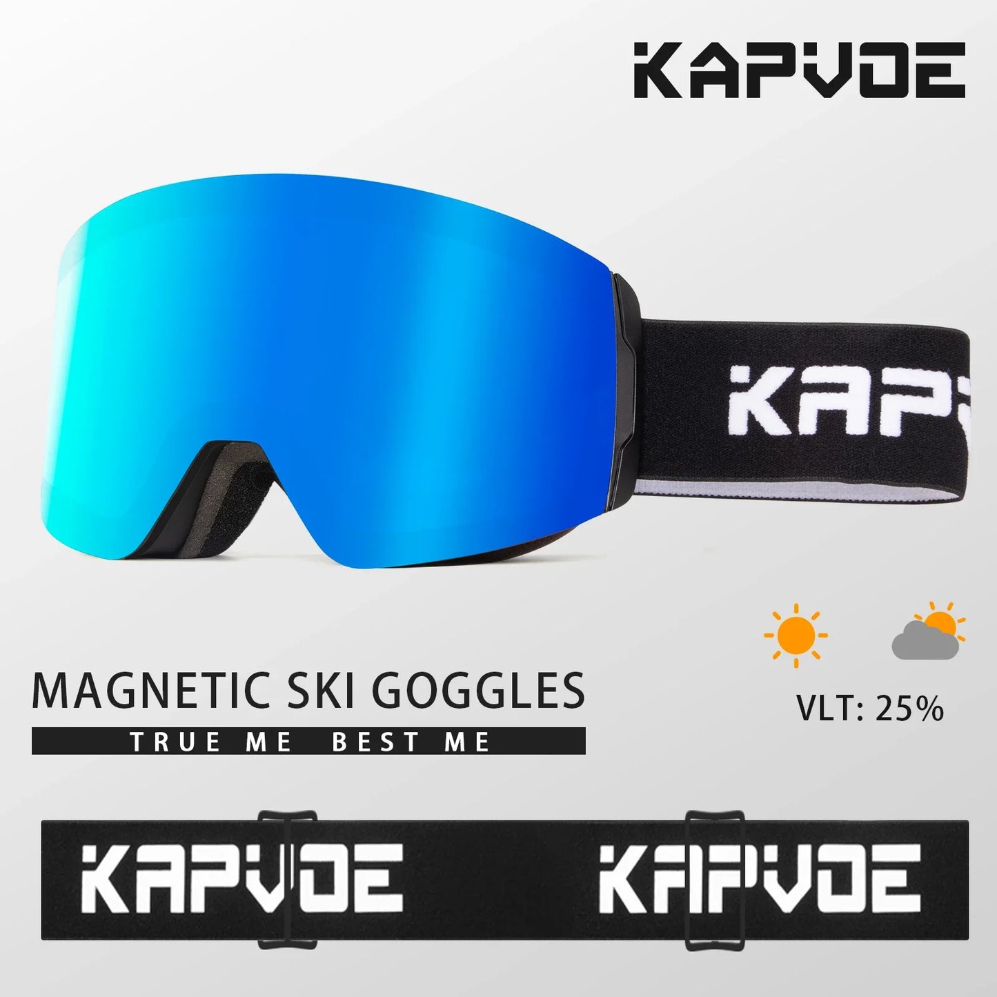 Kapvoe Photochromic Ski Goggles