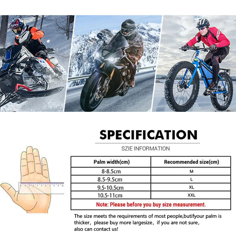 Motorcycle Gloves Windproof Waterproof Guantes Moto Men Motorbike Riding Gloves