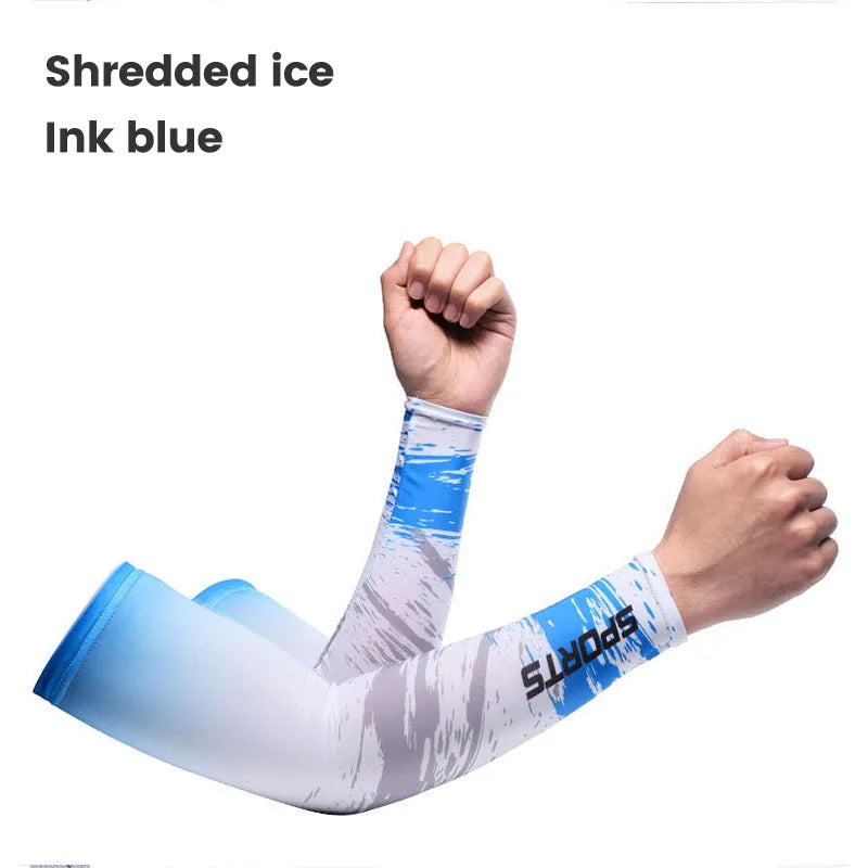 2Pcs Cool Men Sport Cycling Running Bicycle Uv Sun Protection