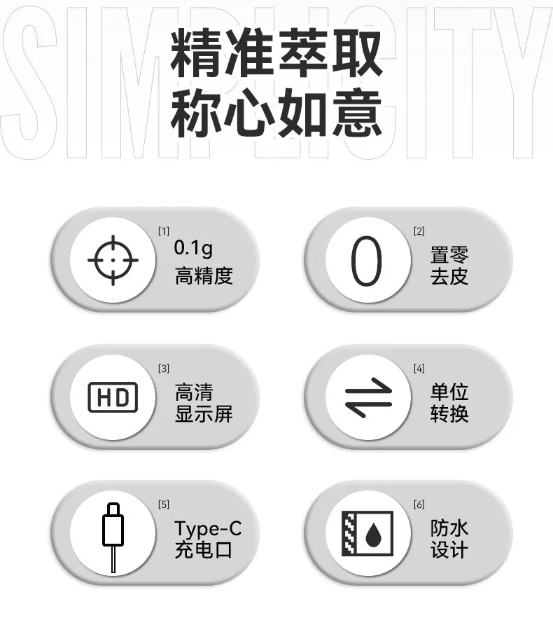 Waterproof Coffee Bean Electronic Scale