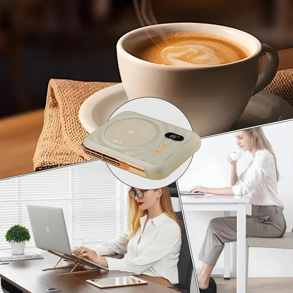 2 In 1 Electric Cup Warmer Desktop Heater