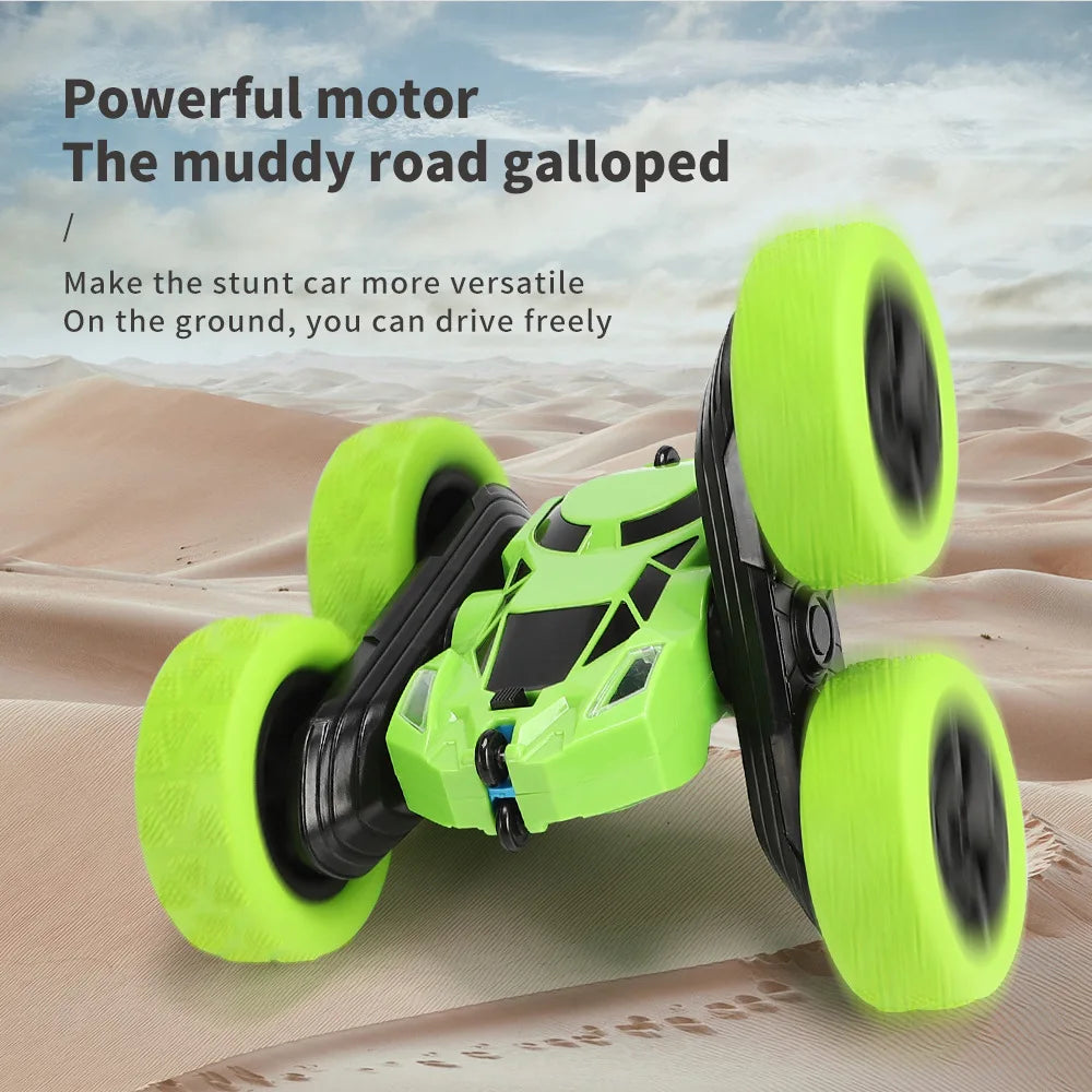 RC Stunt Car Children Double Sided Flip Remote Control 360 Rotation
