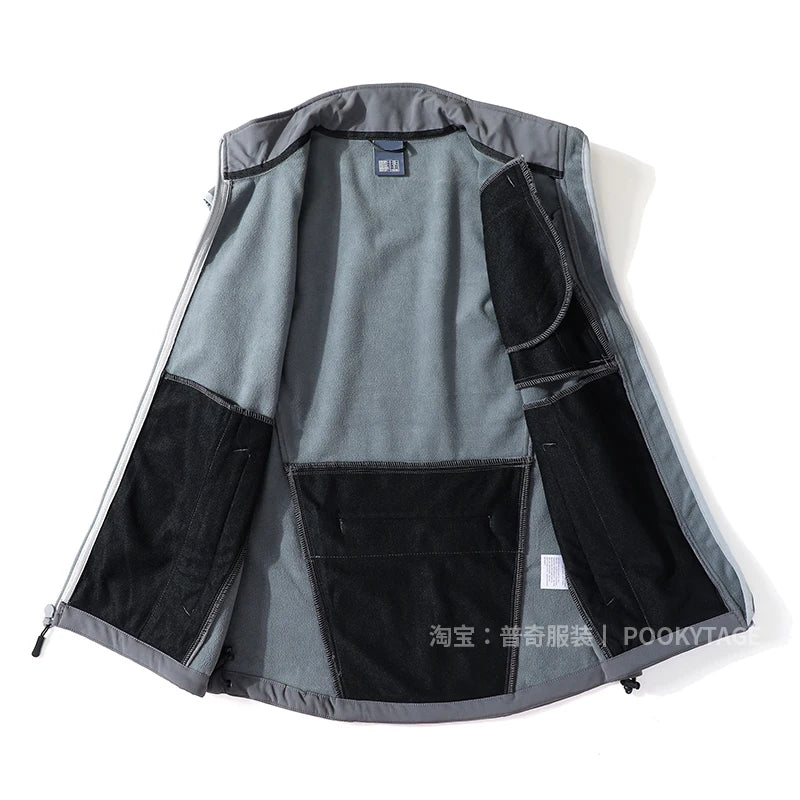 Golf Vest for Men Fleece Softshell Sports Outdoor Hiking Vest