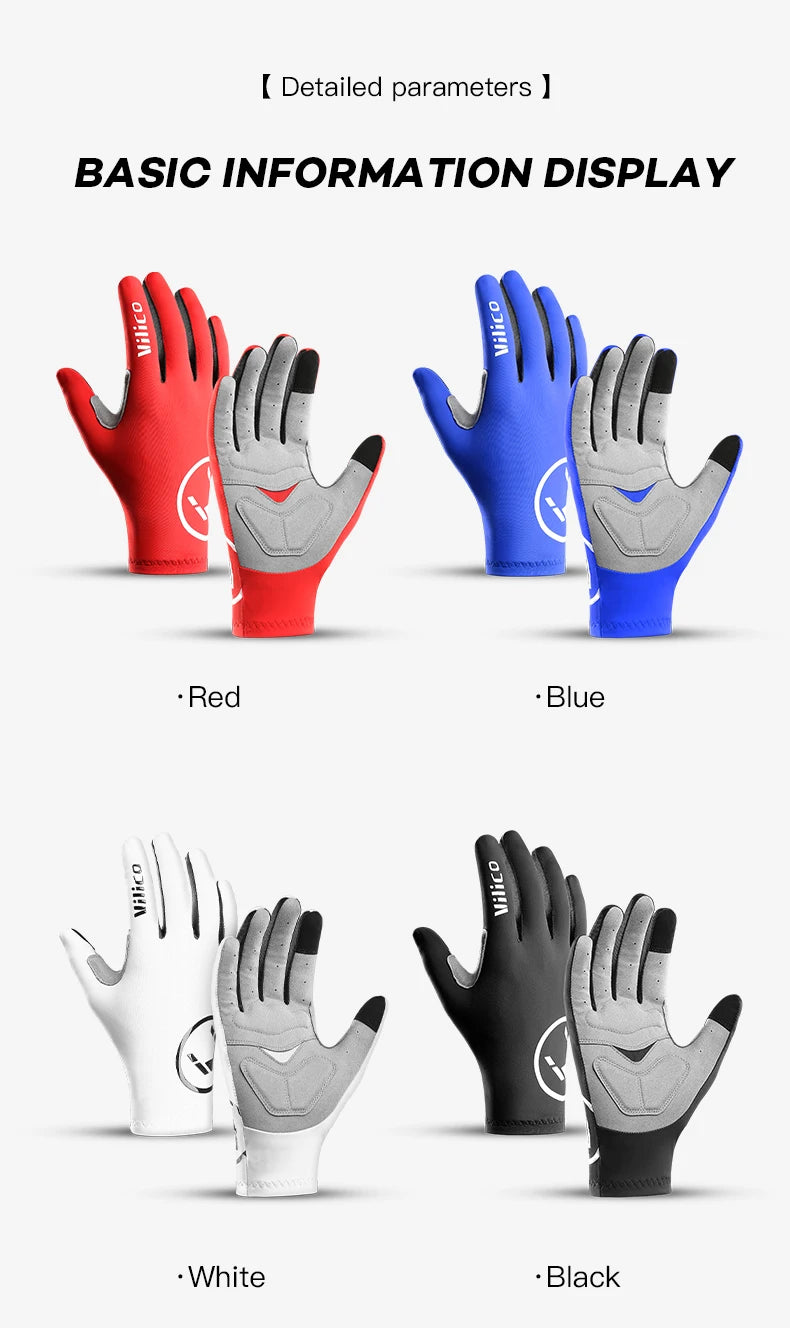 Touch Screen Long Full Fingers Half Fingers Gel Sports Cycling Gloves