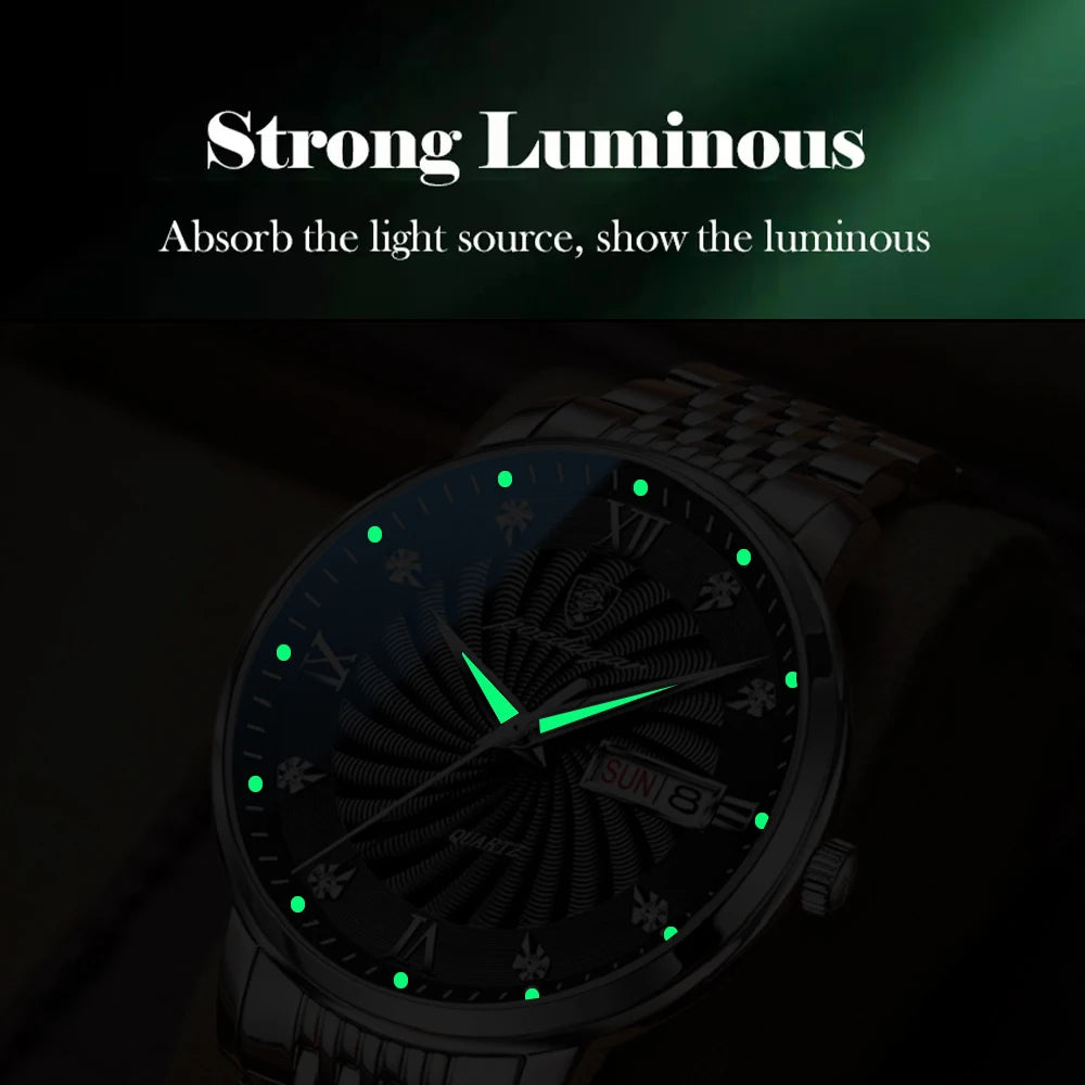 POEDAGAR Luxury Brand Man Watch Waterproof Luminous